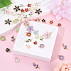 40Pcs 5 Styles Random Color Alloy Enamel Charms ENAM-YW0004-79B-3