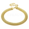 304 Stainless Steel Mesh Chain Choker Necklaces for Women NJEW-U012-03G-01-2