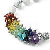 Natural Howlite Beaded Bracelet BJEW-TA00402-02-3