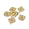 Tibetan Style Alloy Compass Pendants TIBEP-S272-AG-FF-2