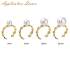 Brass Cuff Finger Ring Settings KK-L219-15A-G-4