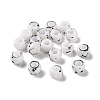 Spray Painted ABS Plastic European Beads KY-G033-01A-01-1