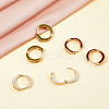 12Pair 3 Colors Alloy Enamel Huggie Hoop Earrings for Women EJEW-DC0001-35-5