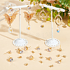 12 Pairs 2 Style Diamond Shape Brass with Cubic Zirconia Stud Earring Findings KK-BBC0012-72-4