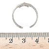 304 Stainless Steel Cuff Open Rings RJEW-Z121-02GP-06-5
