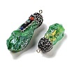 Electroplated Raw Rough Natural Quartz Crystal Big Pendants G-B077-04A-06-2