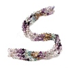 Natural Colorful Fluorite Beads Strands G-P603-C-6mm-07-3