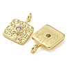 Rack Plating Brass Cubic Zirconia Pendants X-KK-K392-05G-2