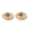 Rack Plating Brass Cubic Zirconia Multi-Strand Links ZIRC-P099-13G-2