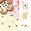 40Pcs 4 Colors Zinc Alloy Enamel Pendants ENAM-SC0009-97-3