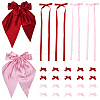 6 Styles Bowknot Polyester Hair Barrettes PHAR-SP0001-22B-1