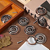 8Pcs Flower Zinc Alloy Cabinet Handles AJEW-FH0006-30A-5