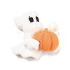 Ghost with Pumpkin Opaque Resin Cabochons LS-RESI-F031-09-2