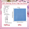 12Pcs 925 Sterling Silver Screw Eye Peg Bails STER-GO0001-54-2