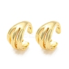 Rack Plating Brass Cuff Earrings EJEW-A028-51G-1