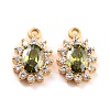 Real 18K Gold Plated Brass Micro Pave Cubic Zirconia Charms X-ZIRC-Z023-04B-NR-2