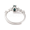 Horse Eye Natural Apatite Adjustable Rings RJEW-Q817-02P-07-3
