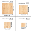 Olycraft Square Wooden Boards for Painting AJEW-OC0001-93-2