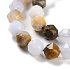 Natural Blue Chalcedony Beads Strands G-NH0021-A11-01-4