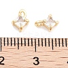 Brass with Cubic Zirconia Pendants KK-P271-41G-A-3