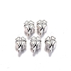Tibetan Style Alloy European Beads TIBE-S314-100AS-RS-2