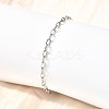 304 Stainless Steel Paperclip Chain Bracelets for Women Men BJEW-A050-03P-3