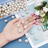 80Pcs 2 Colors Sew on Rhinestone RESI-FH0001-46-3