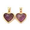 Natural Amethyst Charms G-E538-02G-03-2