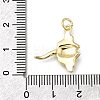 Manta Ray Brass Pendants KK-G525-13G-3