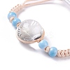 Handmade Dry Pressed Flower Link Bracelet for Girl Women LS-BJEW-C004-01G-2