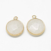 Natural White Jade Pendants G-Q964-13G-2