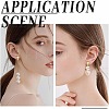 40Pcs 4 Colors Brass Clip-on Earring Findings KK-AR0004-20-6