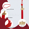 Polyester Graduation Tassel Pendant Decorations AJEW-WH20020-078G-6