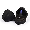 Heart Shaped Plastic Ring Storage Boxes LS-CON-C020-01B-1