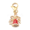 Christmas Theme Alloy Enamel Pendants X1-HJEW-JM00427-02-1