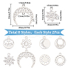 16Pcs 8 Style 304 Stainless Steel Charms STAS-SC0008-36-1-2