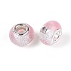 Transparent Resin Rondelle European Beads RESI-N044-02F-2