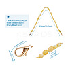 Givenny-EU 4Pcs 4 Colors Acrylic Beads Bag Strap FIND-GN0001-06-3