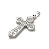 304 Stainless Steel Charms with Rhinestone STAS-Q343-16P-2