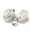 Natural Howlite Pendants G-Z067-03P-08-3