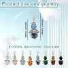 Angel Natural Gemstone Pendant Decoration HJEW-GO00033-2