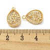 Brass Micro Pave Cubic Zirconia Pendants KK-H460-06G-3