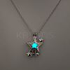 Alloy with Luminous Resin Bead Inside Pendant Necklaces for Women Men FS-WG4D5C2-18-1