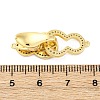 Brass Clear Cubic Zirconia Fold Over Clasps KK-Z078-40G-3