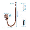 Zinc Alloy U Shape Hook Hangers Curtain SW-TAC0002-08A-3