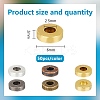 300Pcs 6 Colors Tibetan Style Alloy Spacer Beads TIBEB-GO0001-02-2