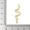 Brass Micro Pave Clear Cubic Zirconia Pendants LS-KK-S505-03G-03-3