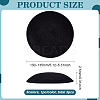 3Pcs 3 ColorsPolyester Round Fascinator Hat Base for Millinery AJEW-FG0002-77-2
