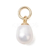 Natural Cultured Freshwater Pearl Rice Charms PALLOY-JF04830-3