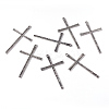 Tibetan Style Alloy Cross Large Pendants EAAA0100Y-NF-2